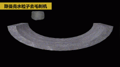 斯曼克磨粒流推出水粒子去毛刺機！